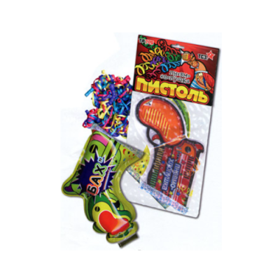 Пистоль Надувная хлопушка купить в Приморске Калининградской области | primorskkaliningradskaya.salutsklad.ru